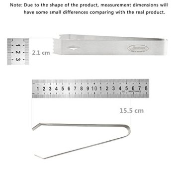 Eiszange, Newness Edelstahl Eiszange, Eiskübel Zange, Bar Eiszange, 15 cm (15 cm) - 5