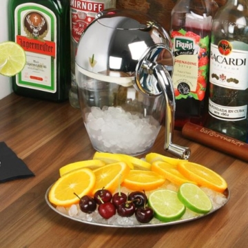 Ice Crusher Verchromt durch bar@drinkstuff - Manuelle Eis Crusher Maschine, Eiszerkleinerer - 7
