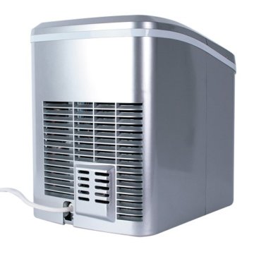 Jago Eiswürfelmaschine inkl. Eiswürfelschaufel (2 verschiedene Eiswürfelgrößen, 12 kg pro Tag), Eiswürfelbereiter mit LED Funktionsanzeige (220-240V) - 5