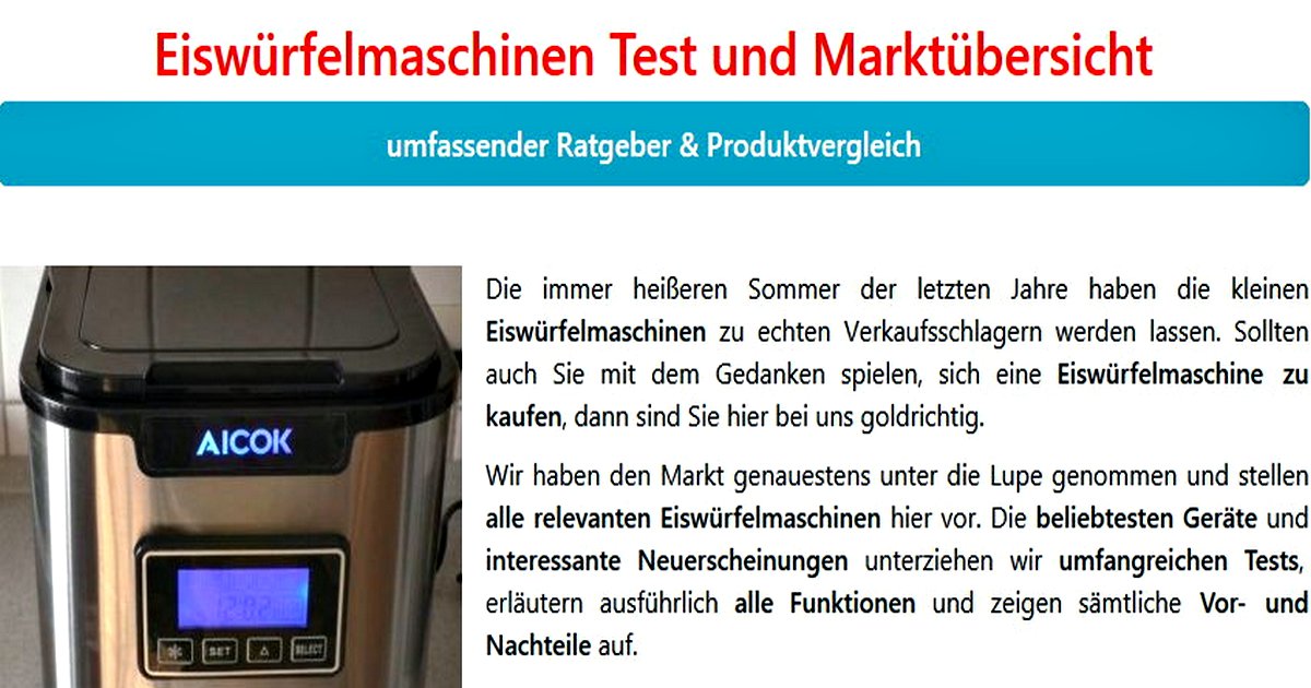 (c) Eiswuerfelmaschinen.website
